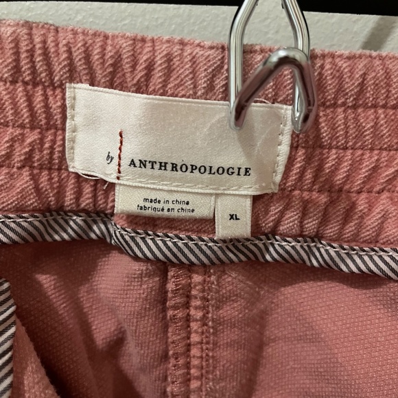 Anthropologie Pink Corduroy High Waisted Pants-XL - Picture 2 of 9